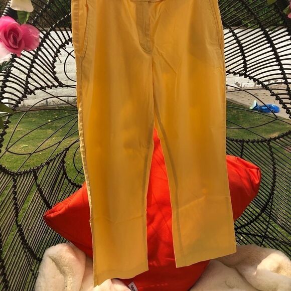 Moda Internacional Yellow pants.Sz 8 - Picture 3 of 6